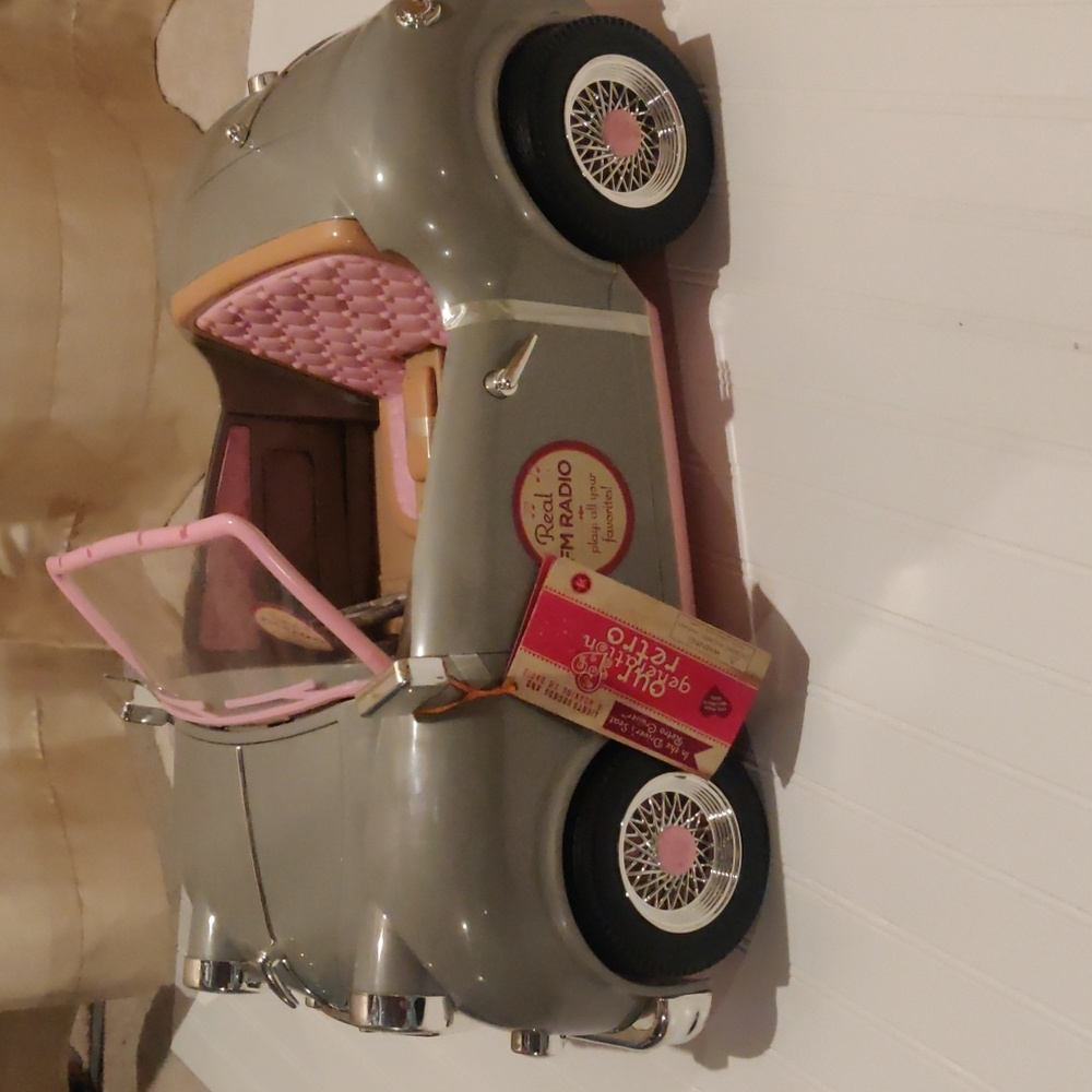 Our Generation In the Driver's Seat Retro Cruiser toy car for 18-inch dolls.